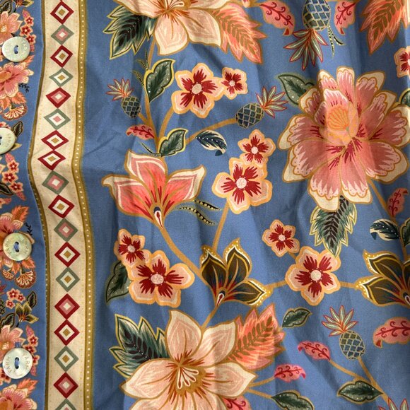 Farm Rio Superbloom Tapestry Blue Mini Floral Dress NWT Size Medium NWT - Picture 6 of 11